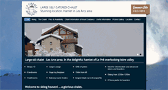 Desktop Screenshot of chalet-lesarcs.co.uk